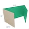Flipside 18in X 48in  Green Corrugated Study Carrel 5/32in, 12PK 61868-12 - alternate 5